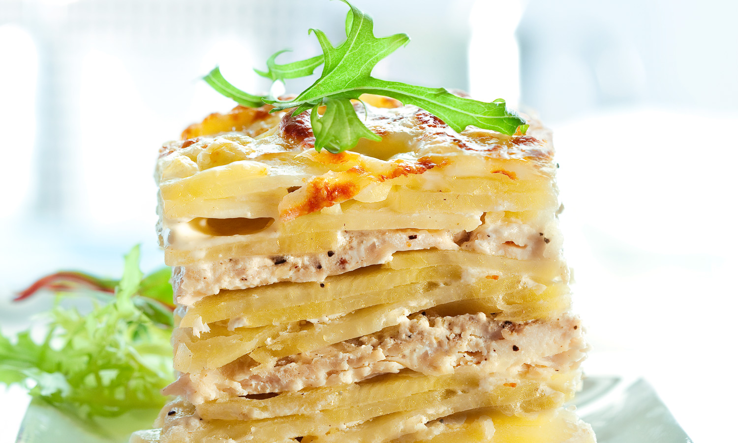 Gratin dauphinois et sa fondue de poulet Le Poulet du Québec