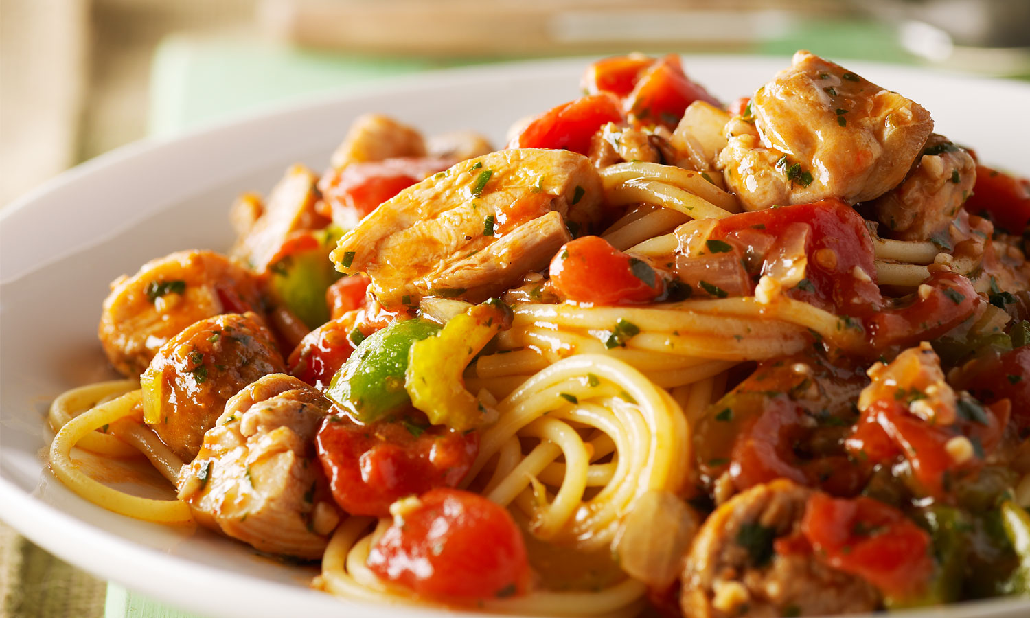 Pâtes jambalaya Le Poulet du Québec Recettes de poulet, trucs et